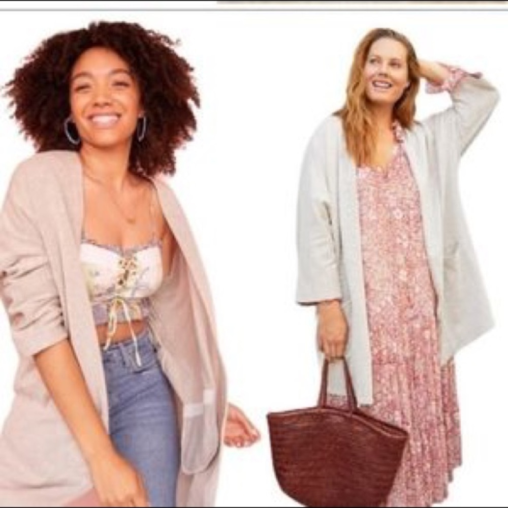 “Donni Anthropology “ Open front oversized Cardigan one size fits alll